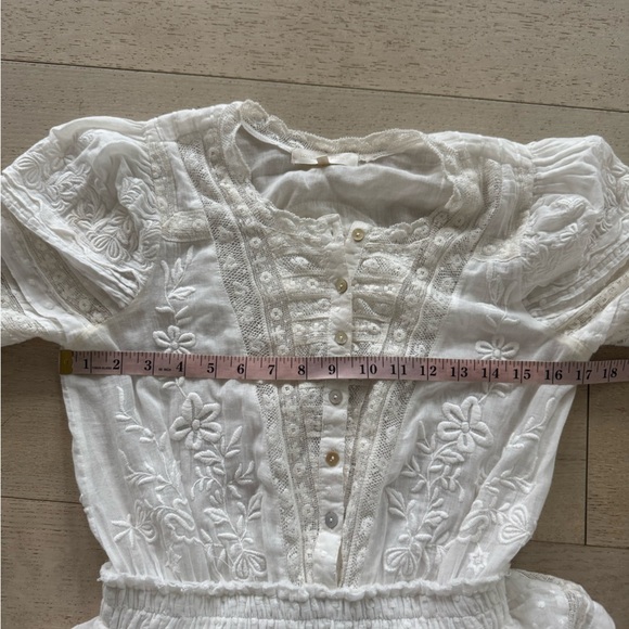 LoveShackFancy Quincy Heritage min dress cottagecore ruffle tiered XS - Picture 10 of 11